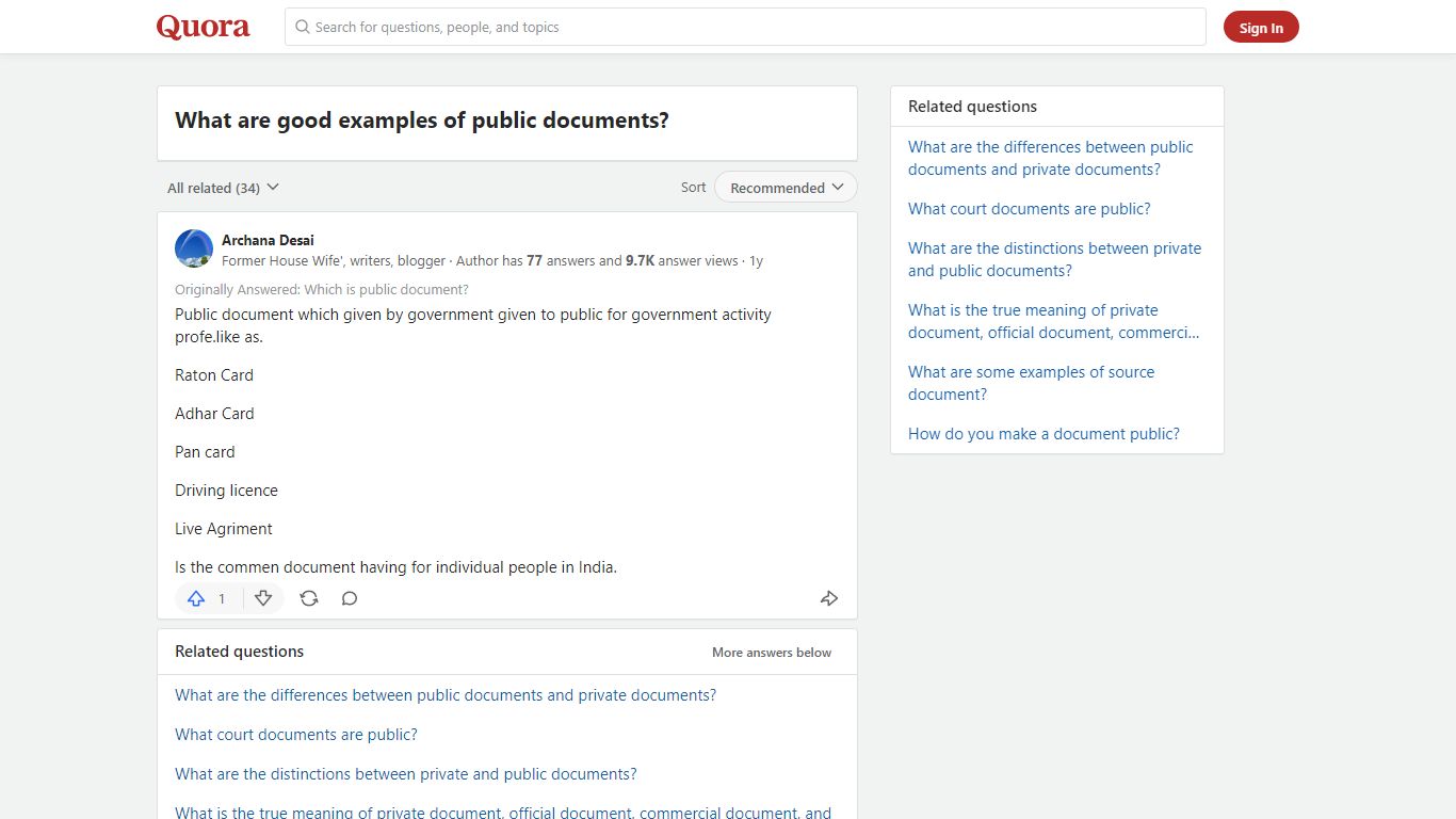 What are good examples of public documents? - Quora